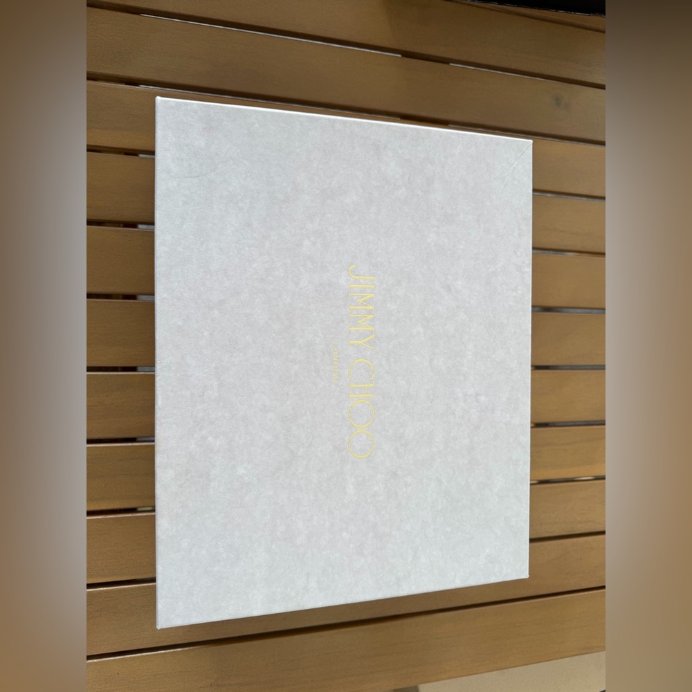 Jimmy Choo Cream Box with Gold Logo